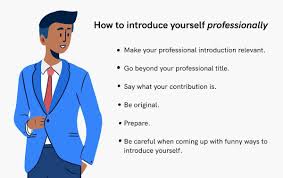 Sometimes you don't get a second chance to make a first impression. How To Introduce Yourself Professionally Casually Examples