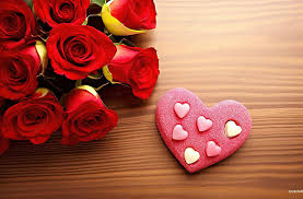 valentine s love red roses and candy