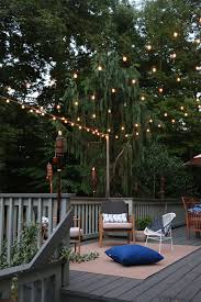 how to hang outdoor string lights