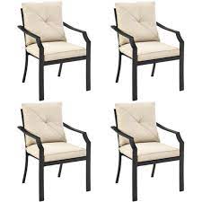 4 Pieces Stackable Outdoor Dining Chair