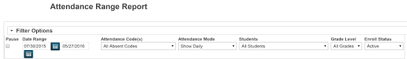 calculate attendance total counts