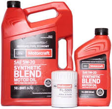 motorcraft synthetic blend motor oil 5w