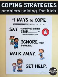 Coping Strategies Problem Solving Chart For Kids This