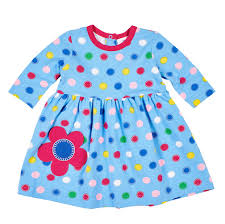 Florence Eiseman Knits Baby Toddler Girls Blue Dots Dress