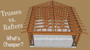 gable roof trusses versus roof rafters
