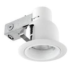 I have a few regular light fixtures that i want to replace with recessed lighting. Globe Electric 4 Inch Outdoor Rust Proof Recessed Lighting Kit In White The Home Depot Canada
