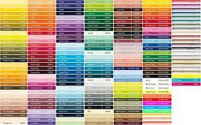 Paint Color Chart Spray Paint Colors