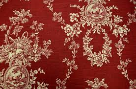 Country House Toile Red Waverly Fabric