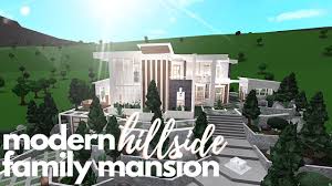 Summer hillside modern family mansion | bloxburg house speed build. Bloxburg Modern Hillside Family Mansion House Build Youtube