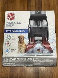 hoover power scrub deluxe red upright v
