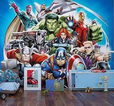 Kids Bedroom Marvel Avengers Wallpaper