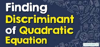 Find Discriminant Of Quadratic Equation
