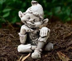 Fairy Garden Troll Statue Stone Troll