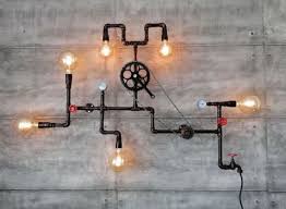 Industrial Pipe Wall Pipe Lamp Wall