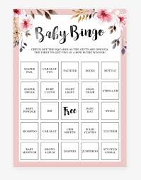 A baby shower can really help mom feel special and loved, which is just what she needs when expecting a new baby! Printable Baby Girl Shower Bingo Cards With Pink Flowers Free Baby Shower Game Songs Transparent Png 819x1024 Free Download On Nicepng