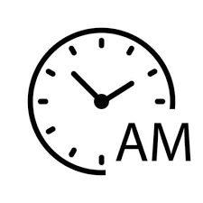 Noon Clock Vector Art Icons And