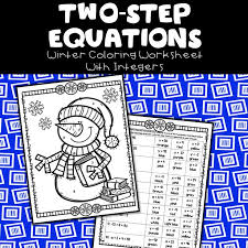 Solving Two Step Equations Winter