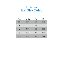 Interpretive Scala Hat Size Chart 2019