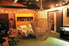 install a hanging hammock chair indoors