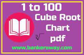 cube root chart pdf from 1 to 100