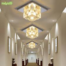 New Led Crystal Ceiling Lamp Hallway Porch Light Fixtures Home Indoor Lighting Ebay