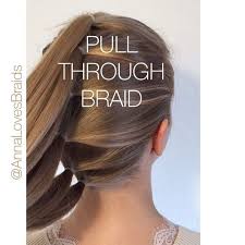 Share your videos with friends, family, and the world Here Comes The Promised Video Tutorial Pullthroughbraid This Braid Is Super Easy And Requires No Braiding Only Braid B Hair Styles Hair Hacks Hair
