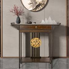 Bamboo Antique Console Tables For