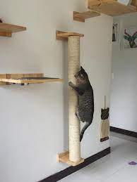 Vertical Wall Mounted Cat Scratching