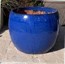 Half Egg Pot Blue World Of Pots
