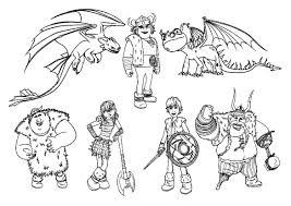 train your dragon coloring page