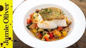 panfried cod and ratatouille video