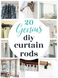 20 inexpensive diy curtain rods that