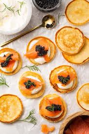 tail blini for caviar and more