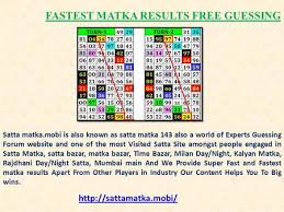 Satta Matka Tricks Zone Tips Formula Number Chart Scheme