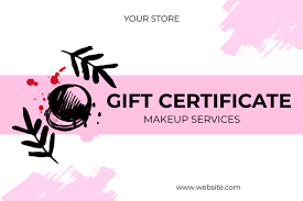 gift voucher offer for makeup services