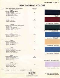 Official Cadillac Color Names And Paint Codes Page 3
