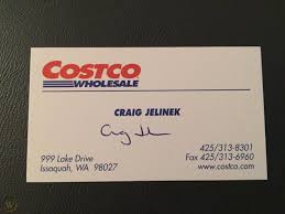 On the other hand, though the 2% cash back at costco is good, many other cards like the chase ink business unlimited® credit card come close to matching it. Craig Jelinek Autograph Costco President Ceo Signed Business Card 1852242679