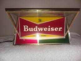 1950s Vintage Budweiser Lighted Bar Back Topper Sign Ebay
