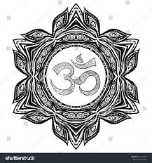 Buddhist om symbol surrounded by concentric circles in gradually changing colors. Vector Beautiful Deco Mandalawith Om Sign Royalty Free Stock Vector 503252047 Avopix Com