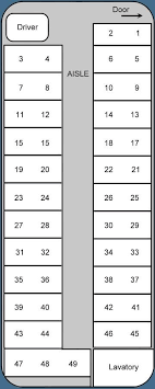 Charter Bus Seating Chart Template Seating Chart Template