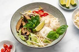 vietnamese vegetable pho bok choy and
