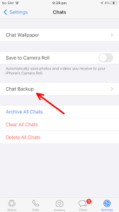 how to backup and re whatsapp chat