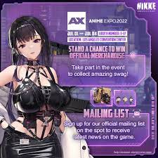 GODDESS OF VICTORY: NIKKE on X: 【NIKKE Anime Expo】 Dear Commanders, The Anime  Expo has officially started! Come check out our booth, grab swag and have a  go at our game! 📅