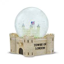 tower of london resin snow globe