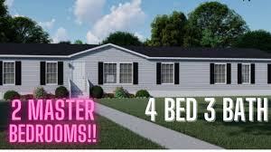 mobile home has two master bedrooms