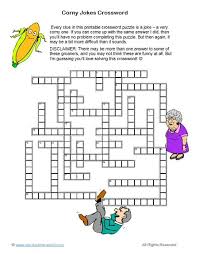 a printable crossword puzzle all about