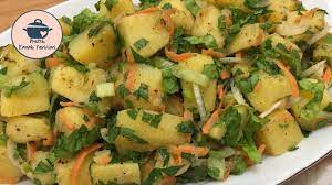 Patates Salatası Tarifi | 2 Dk'da Patates Salatası Nasıl Yapılır? - YouTube