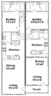 1 Bedroom Duplex House Plans One