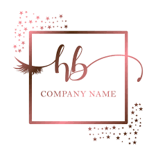 initial logo hb handwriting women