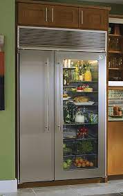 Glass Front Refrigerator Home Kitchens